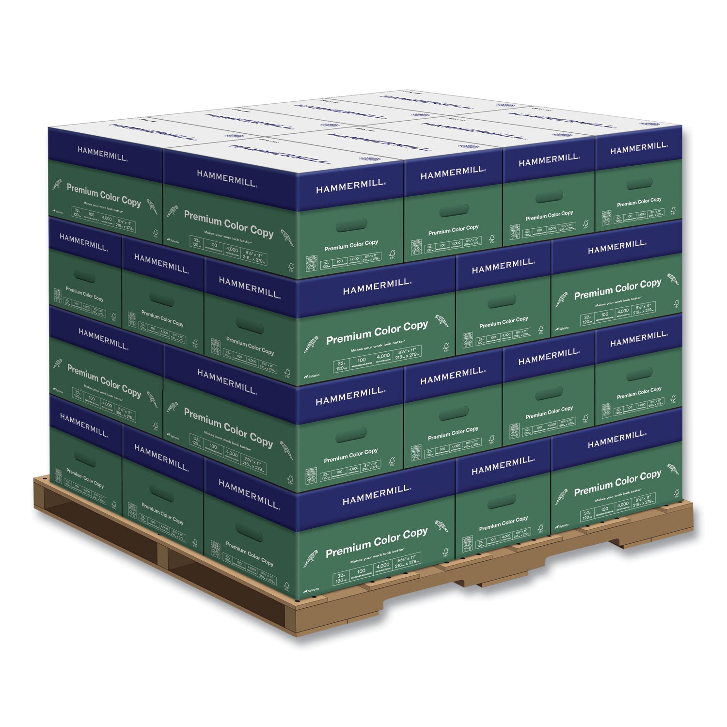 premium-color-copy-print-paper-100-bright-32-lb-85-x-11-photo-white-500-ream-8-reams-carton-32-cartons-pallet_ham102630plt - 1