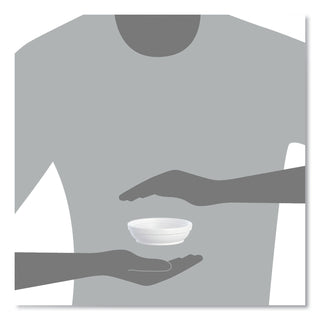 Insulated Foam Bowls, 5 oz, White, 50/Pack, 20 Packs/Carton