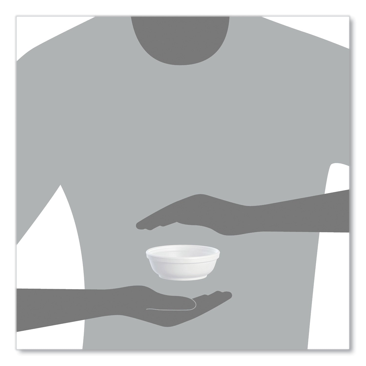 Insulated Foam Bowls, 6 oz, White, 50/Pack, 20 Packs/Carton