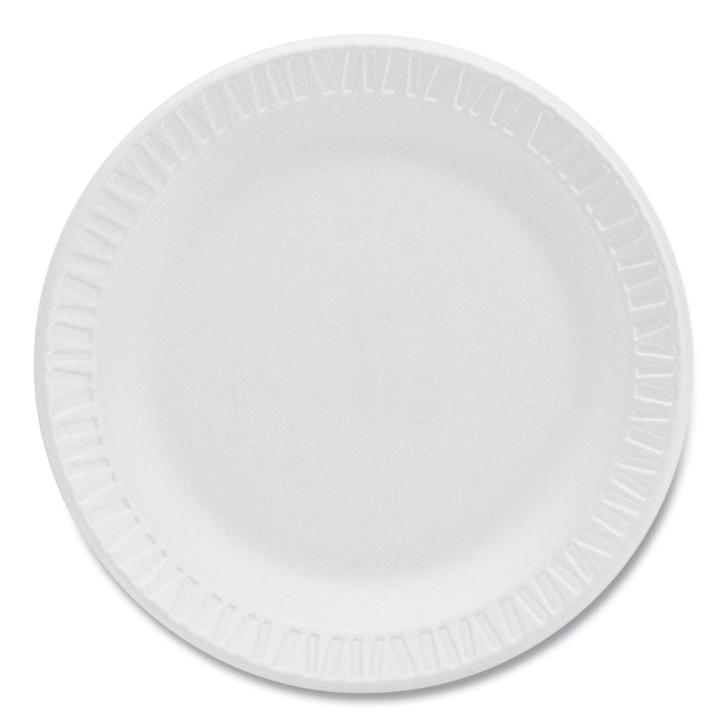 Concorde Foam Plate, 6" dia, White, 1,000/Carton - 