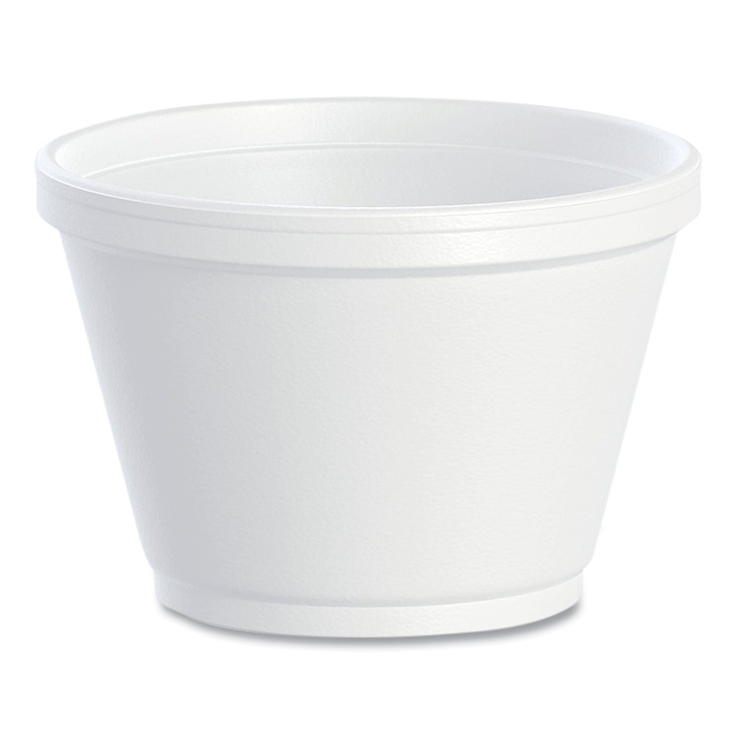 Foam Containers, 6 oz, White, 50/Bag, 20 Bags/Carton - 
