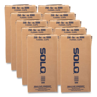 Bare Eco-Forward Treated Paper Funnel Cups, ProPlanet Seal, 6 oz, 250/Bag, 10/Carton