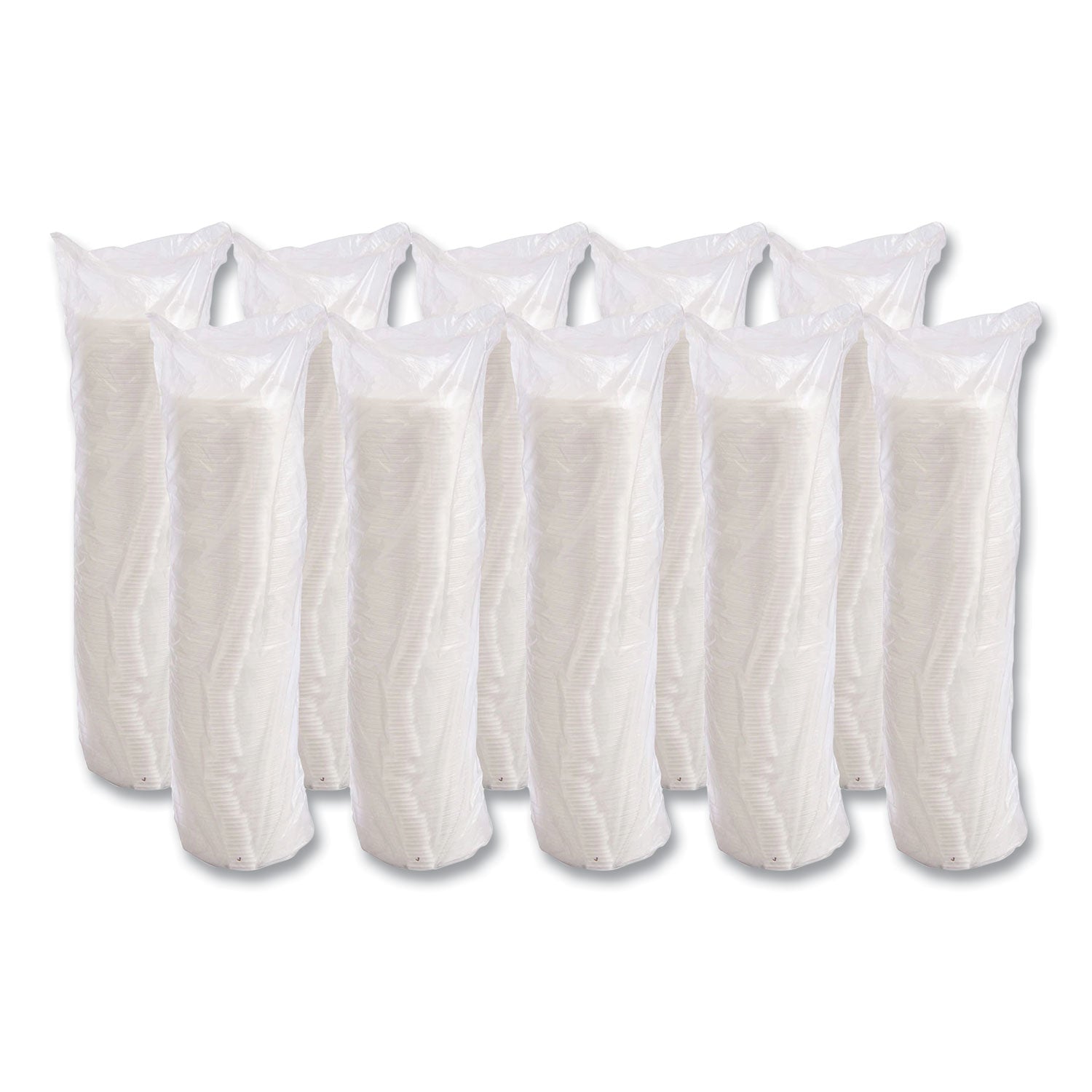 Lift n' Lock Plastic Hot Cup Lids, Fits 10 oz Cups, White, 1,000/Carton