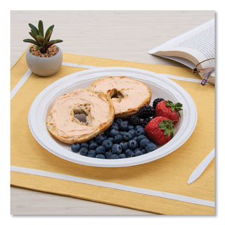 Famous Service Impact Plastic Dinnerware, Plate, 10.25" dia, White, 500/Carton - 