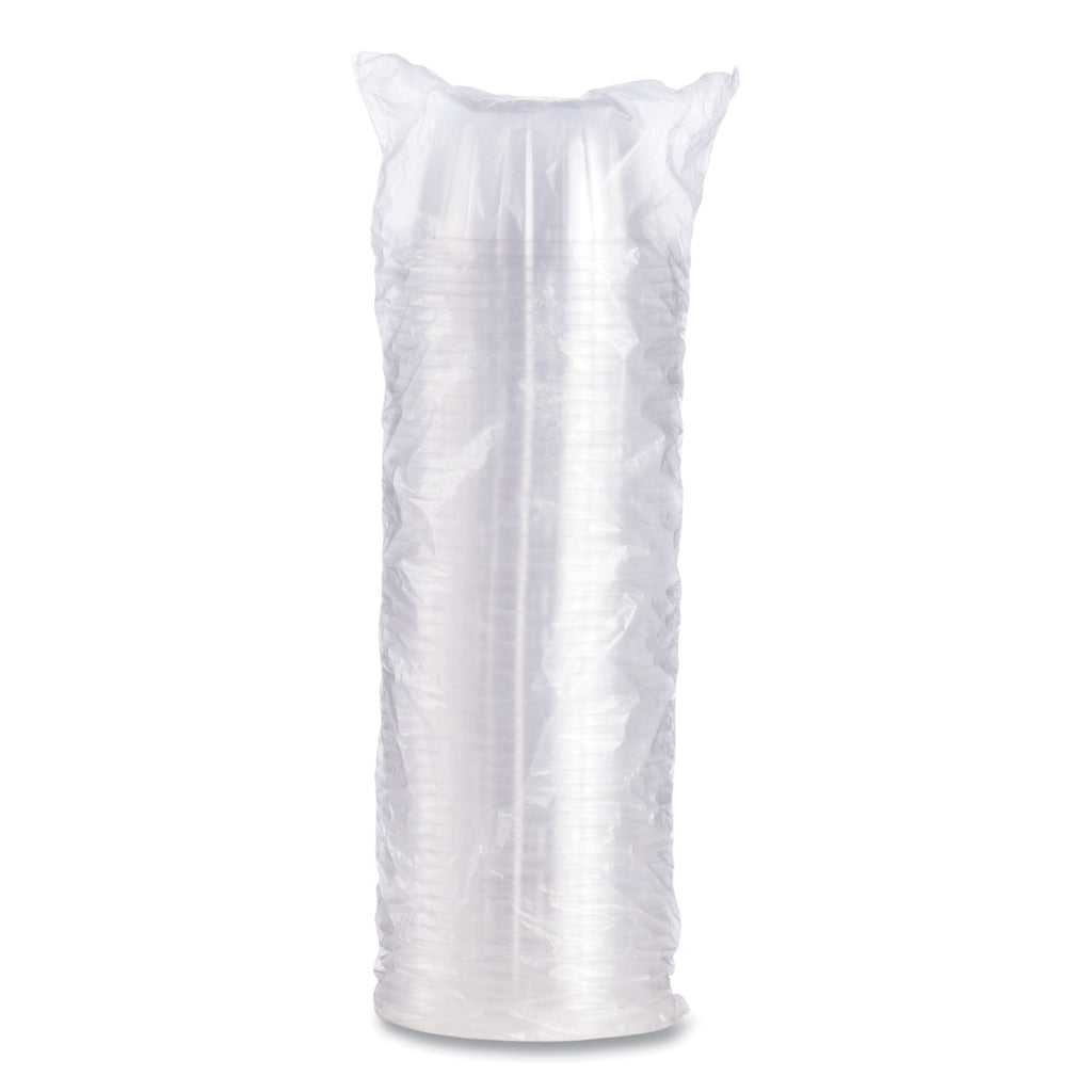 D-T Sundae/Cold Cup Lids, Fits 6, 8, 12 oz Foam Cups, Clear, 50/Pack, 20 Packs/Carton