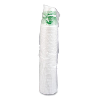 Horizon Hot/Cold Foam Drinking Cups, 12 oz, Green/White, 25/Bag, 40 Bags/Carton
