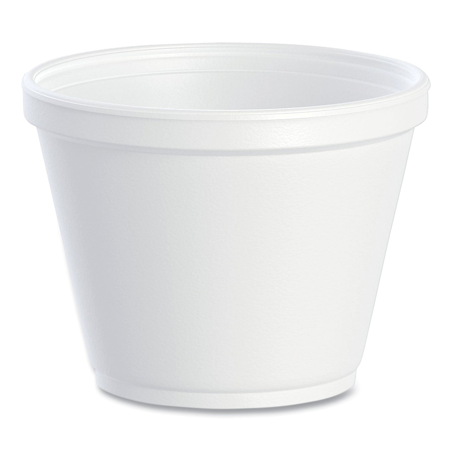 Food Containers, 12 oz, White, Foam, 25/Bag, 20 Bags/Carton - 