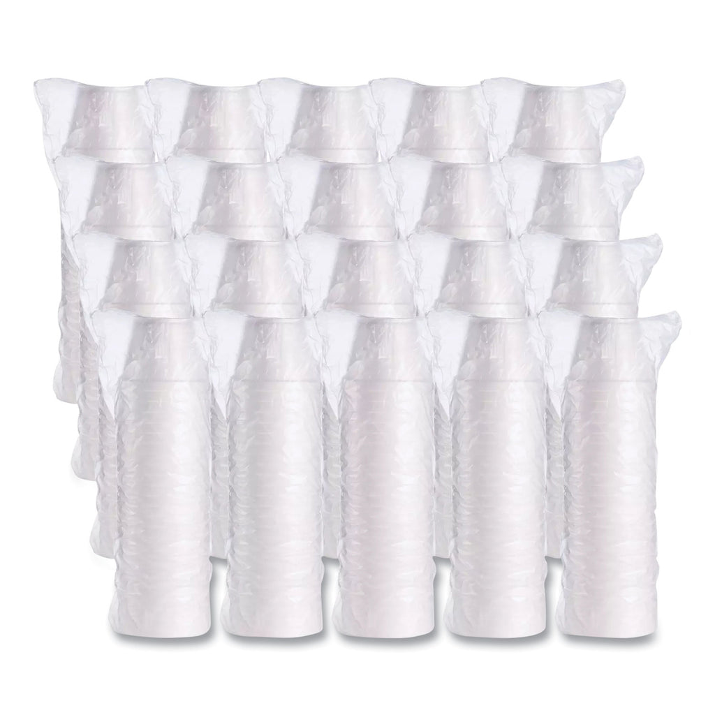 Food Containers, 12 oz, White, Foam, 25/Bag, 20 Bags/Carton