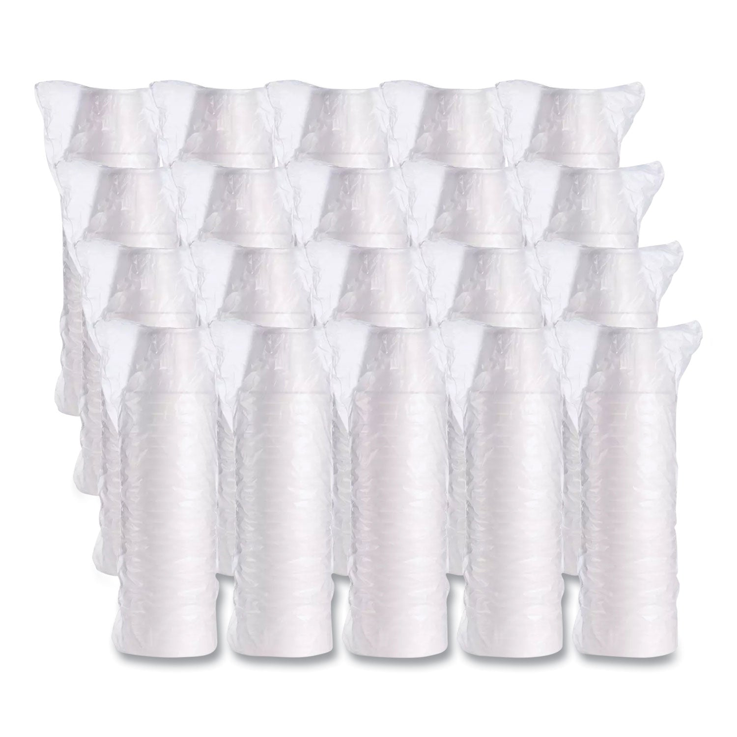 Food Containers, 12 oz, White, Foam, 25/Bag, 20 Bags/Carton