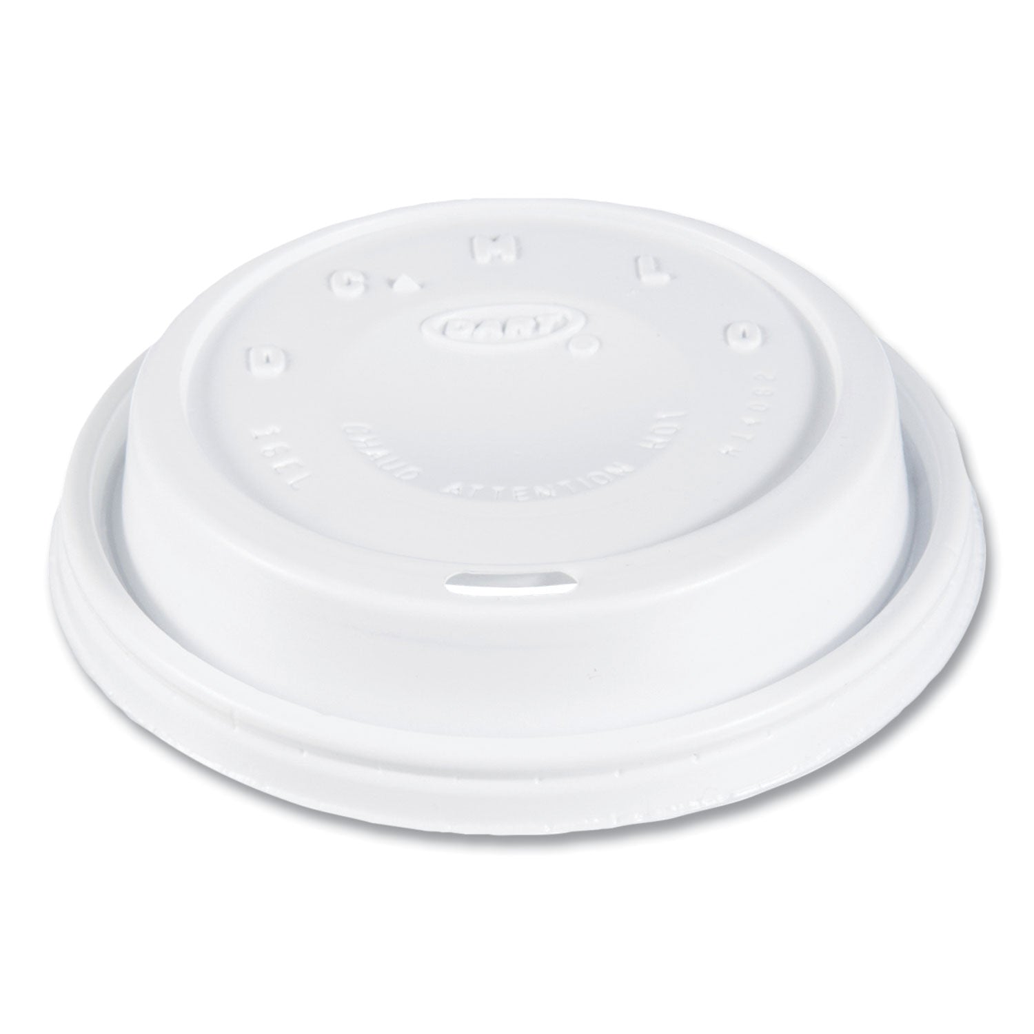 Cappuccino Dome Sipper Lids, Fits 12 oz to 24 oz Cups, White, 1,000/Carton - 