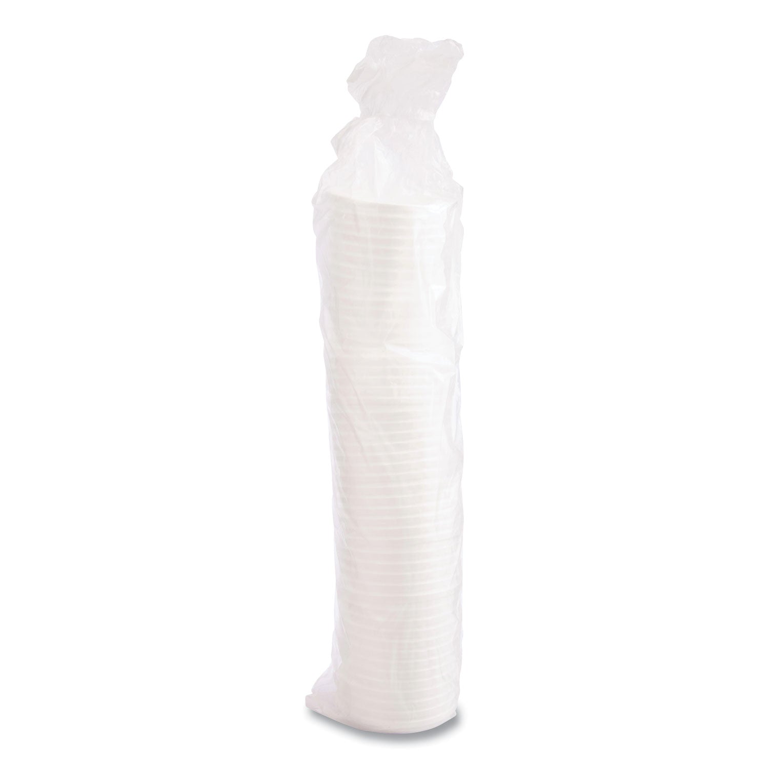 Vented Foam Lids, Fits 6 oz to 32 oz Cups, White, 50 Pack, 10 Packs/Carton - 