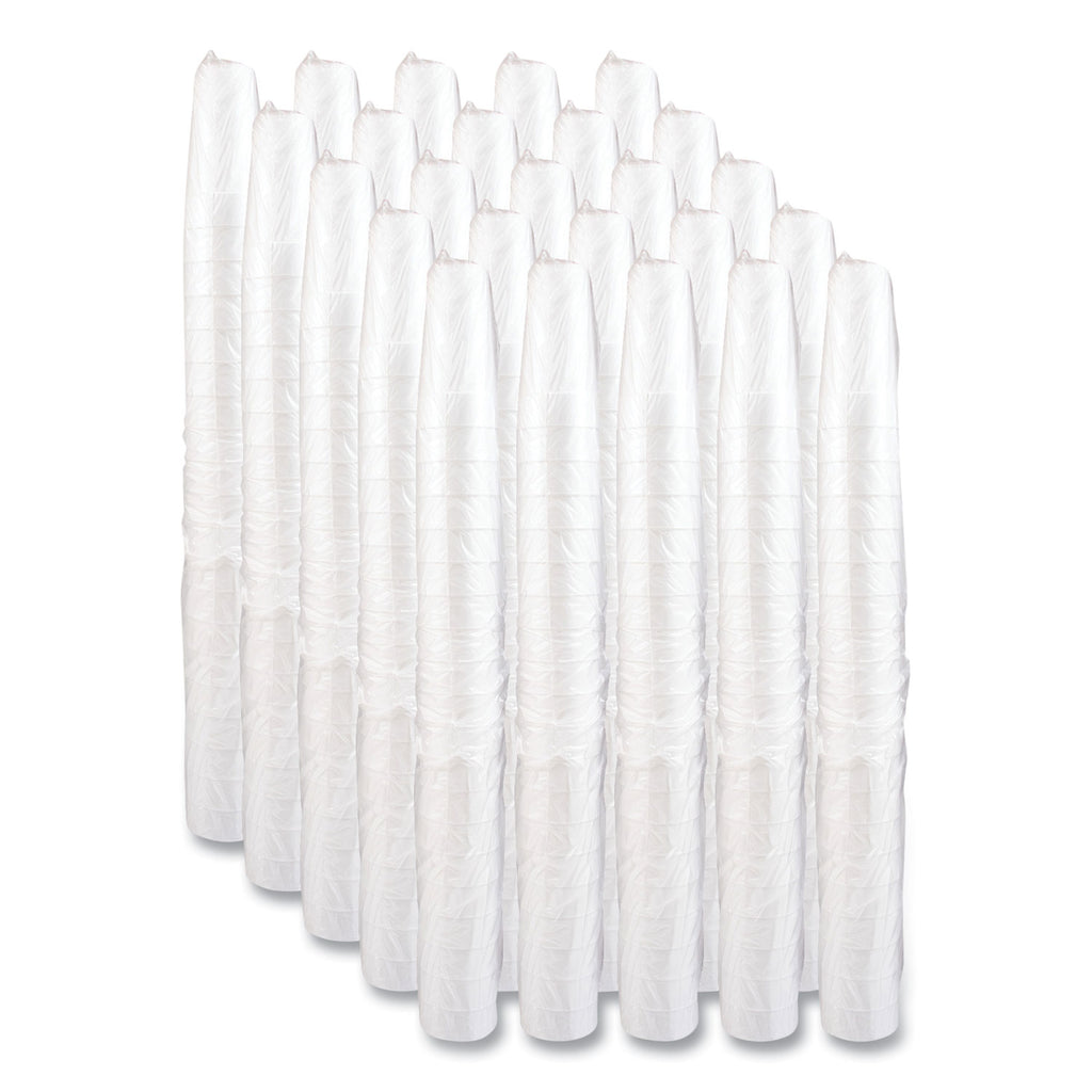 Foam Drink Cups, Hot/Cold, 24 oz, White, 25/Bag, 20 Bags/Carton