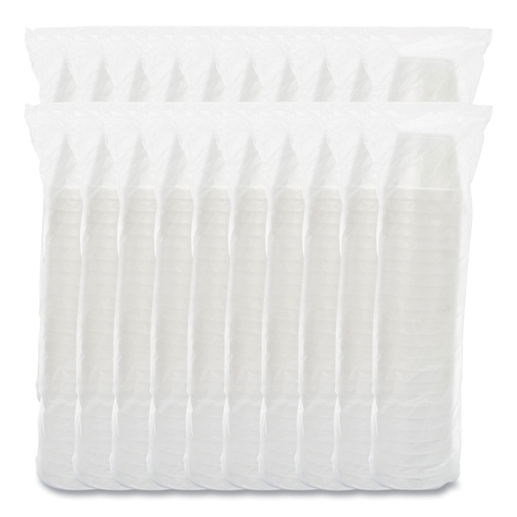 Foam Containers, 24 oz, White, 25/Bag, 20 Bags/Carton