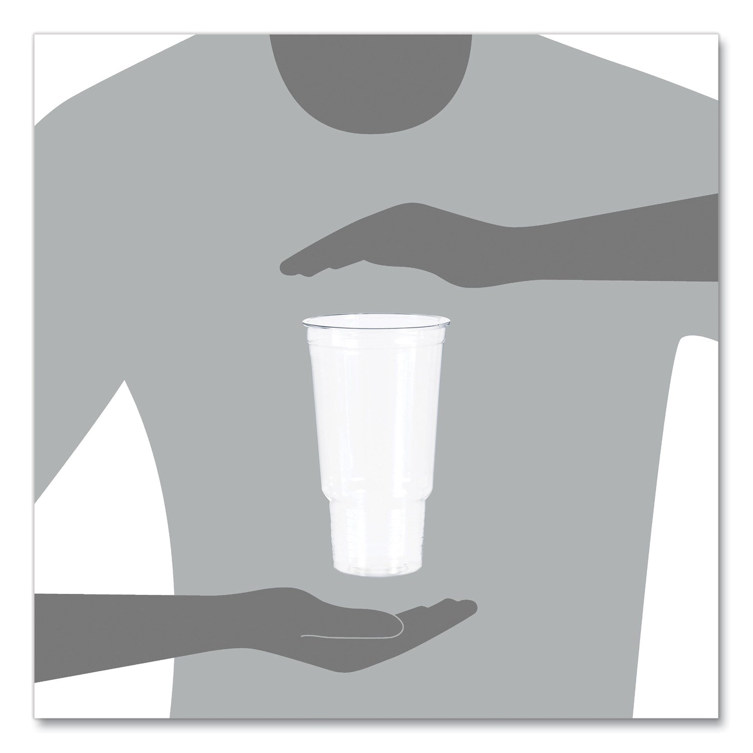 Ultra Clear Pedestal PET Cups, 32 oz, Clear, 25/Bag, 20 Bags/Carton