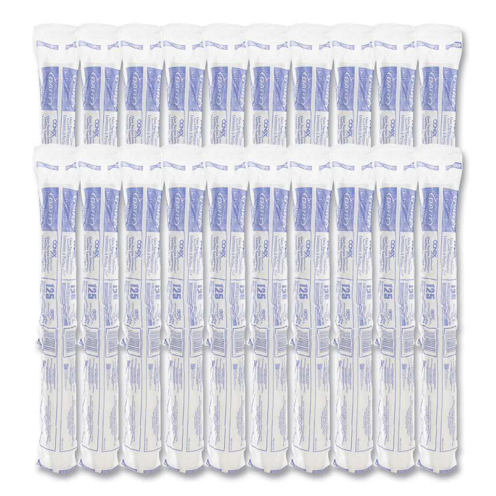 Conex Complements Portion/Medicine Cups, 1 oz, Clear, 125/Bag, 20 Bags/Carton