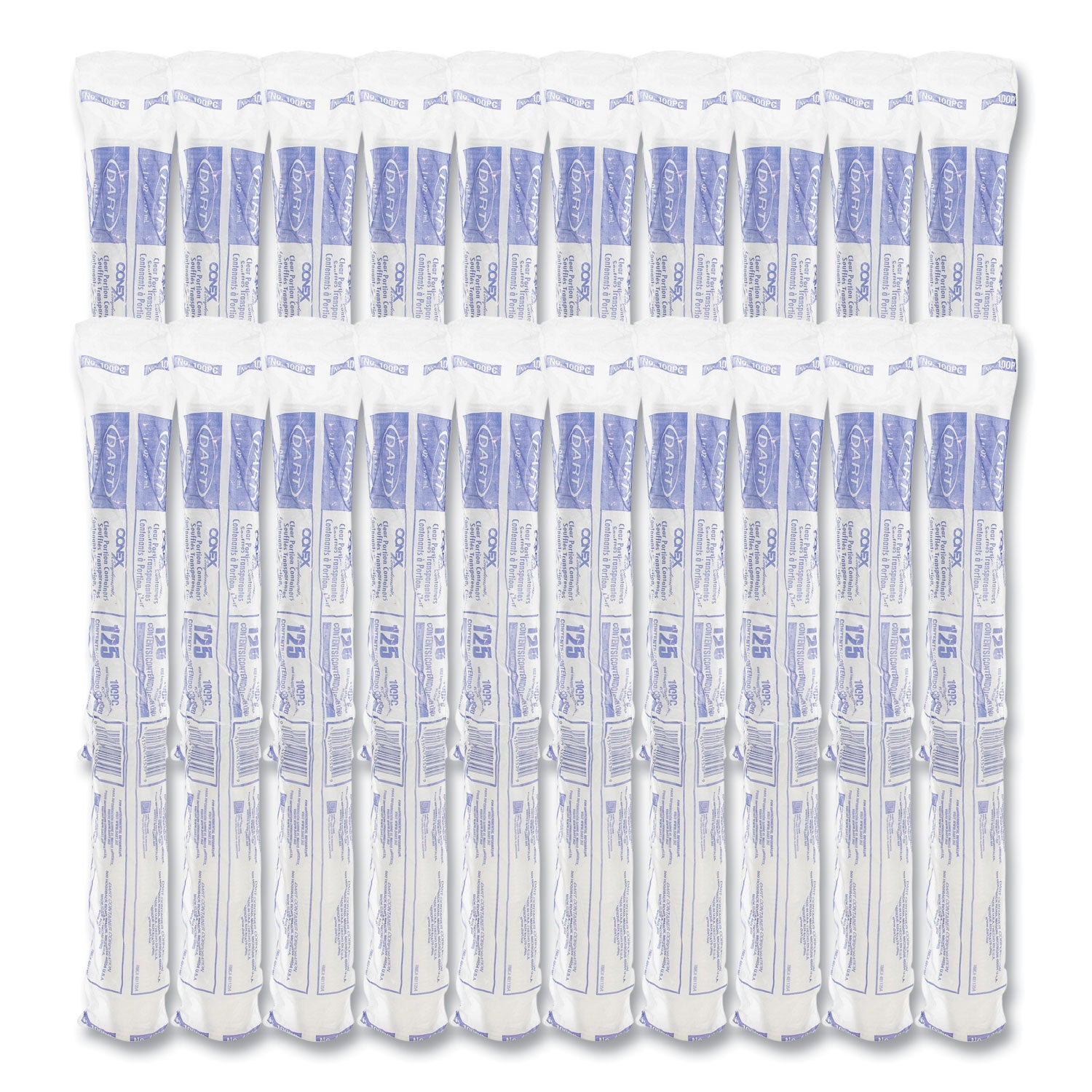 Conex Complements Portion/Medicine Cups, 1 oz, Clear, 125/Bag, 20 Bags/Carton