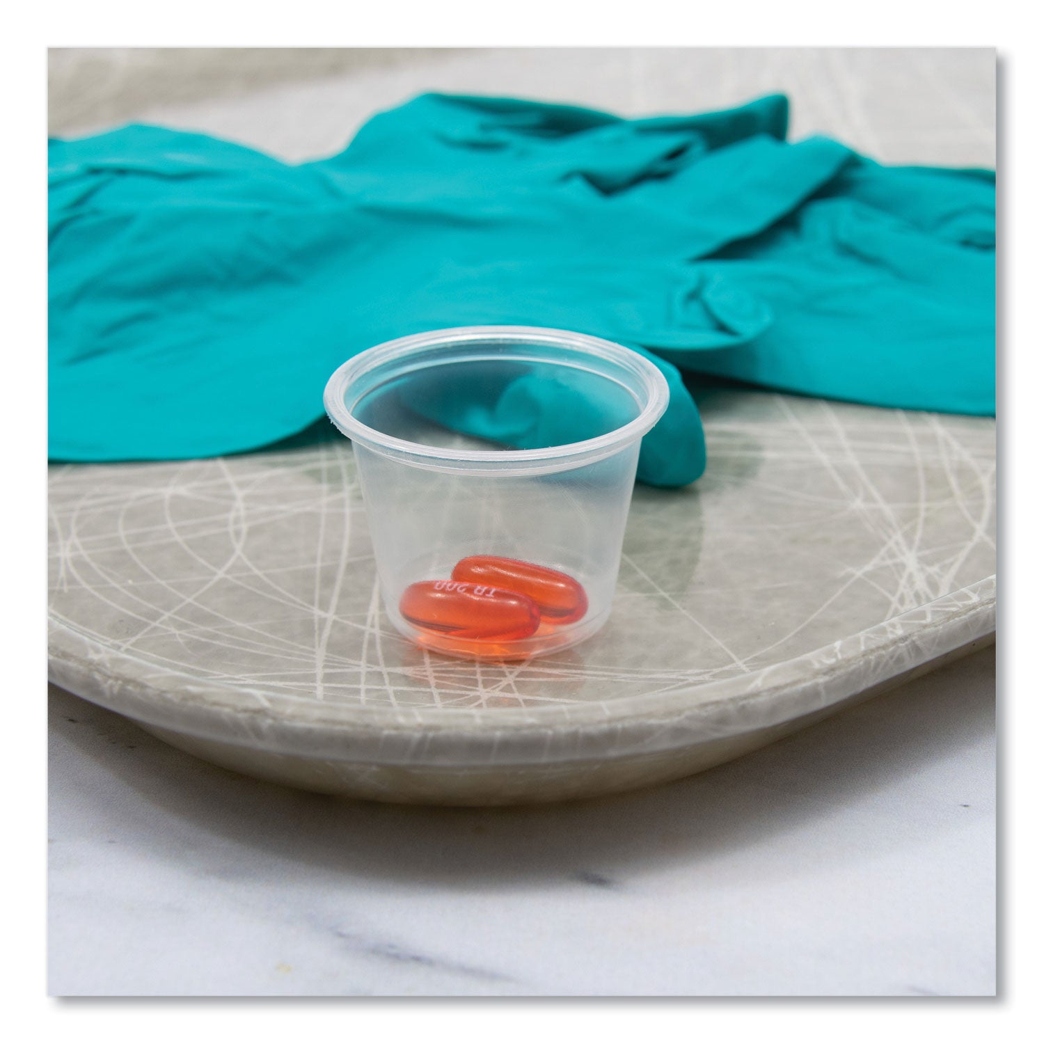 Conex Complements Portion/Medicine Cups, 1 oz, Clear, 125/Bag, 20 Bags/Carton - 