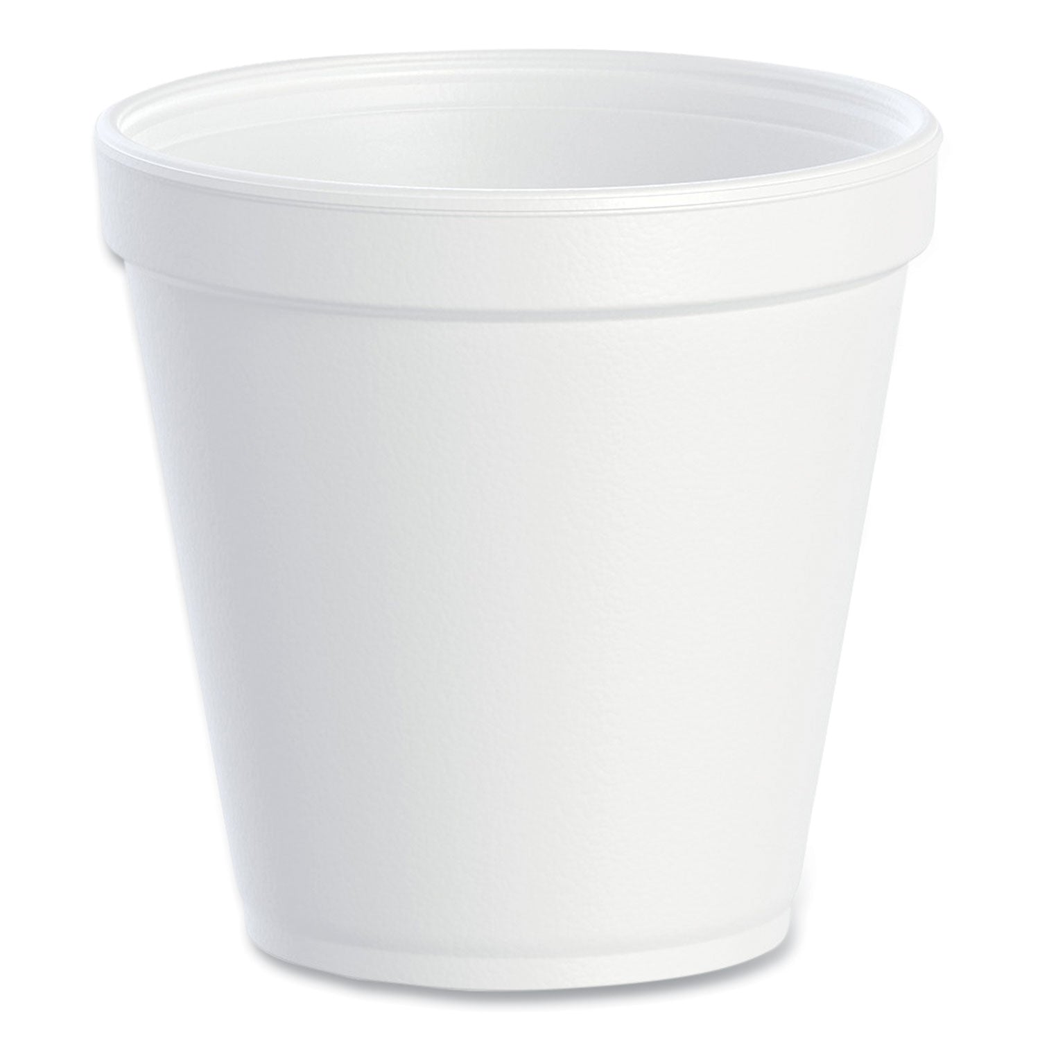 Foam Containers, Squat, 16 oz, White, 25/Bag, 20 Bags/Carton - 