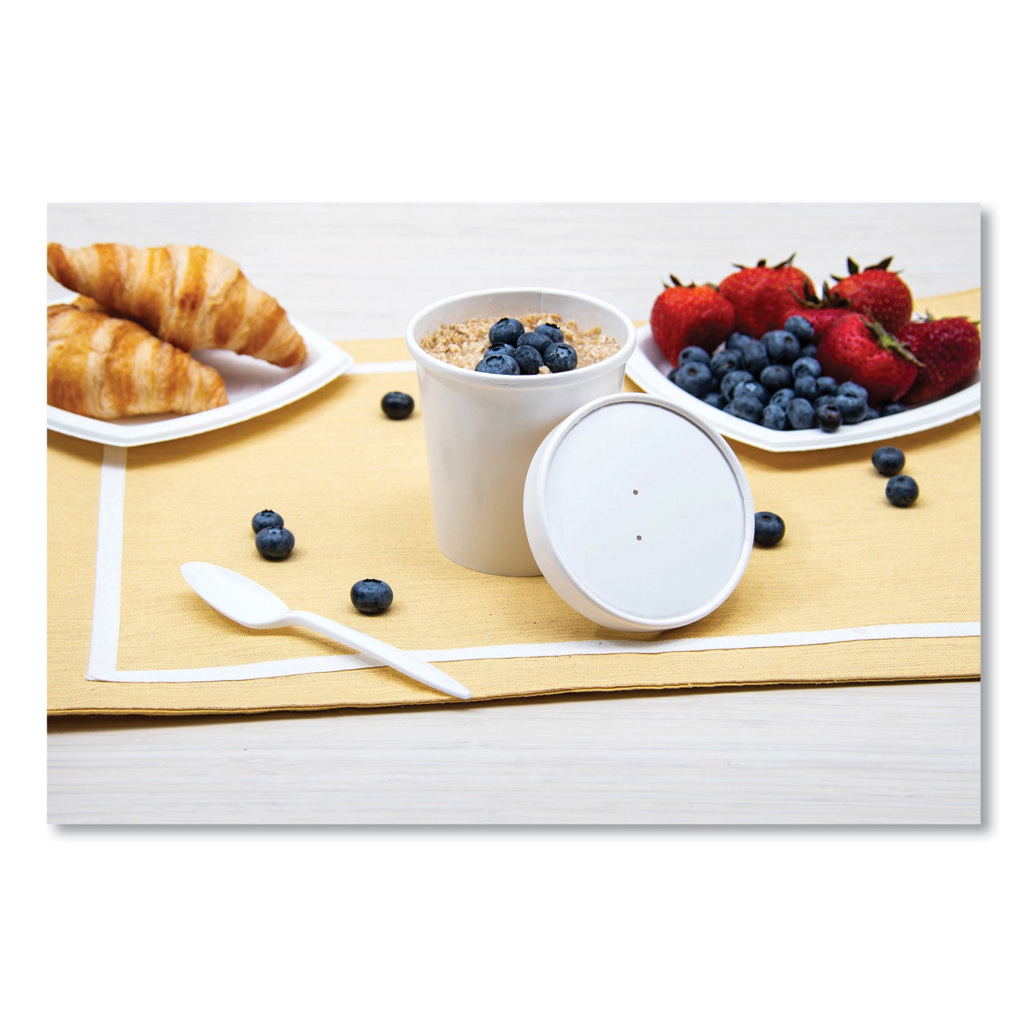 Flexstyle Double Poly Food Combo Packs, 16 oz, Symphony, 25 Combos/Sleeve, 10 Sleeves/Carton - 