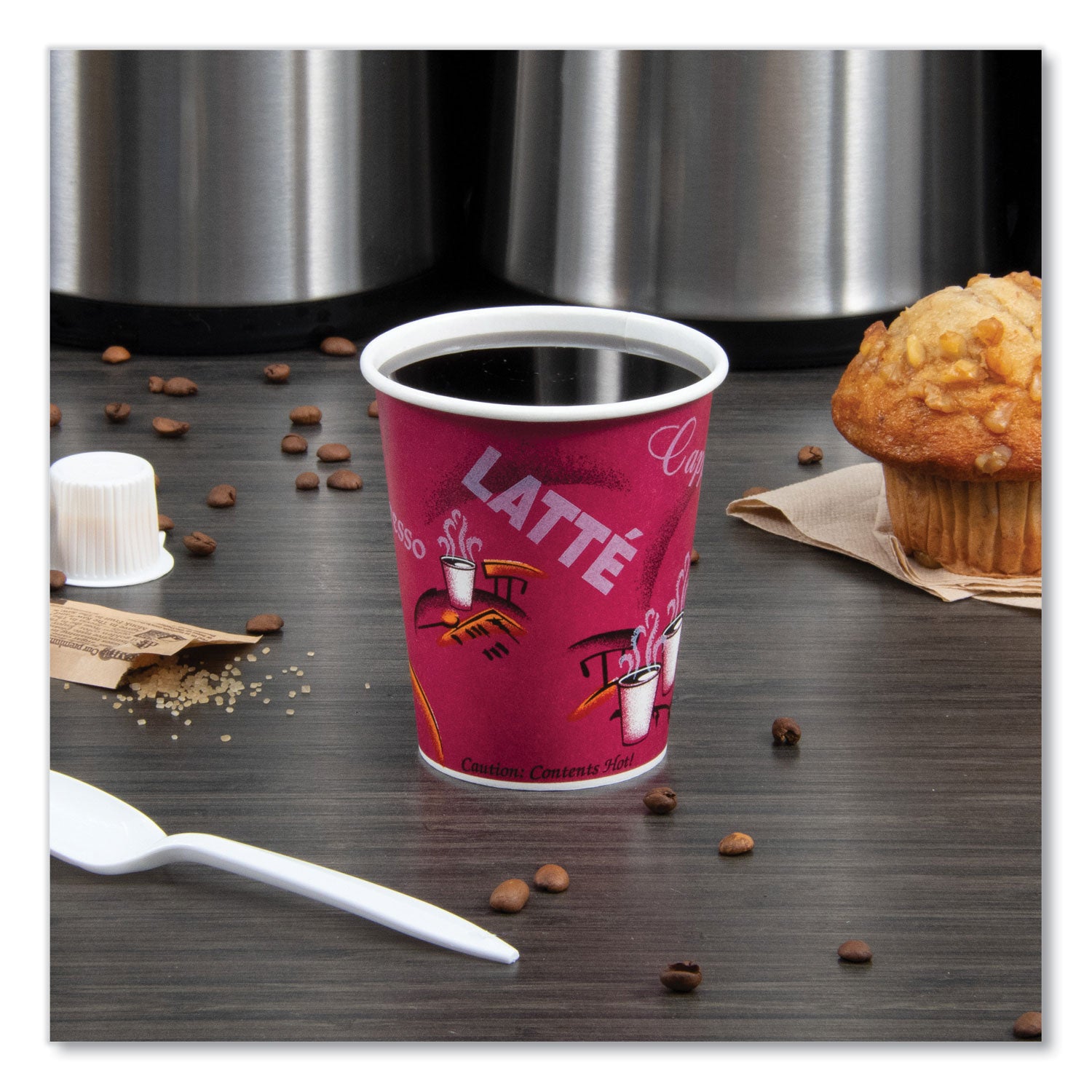 paper-hot-drink-cups-in-bistro-design-10-oz-maroon-50-pack_scc370sipk - 5