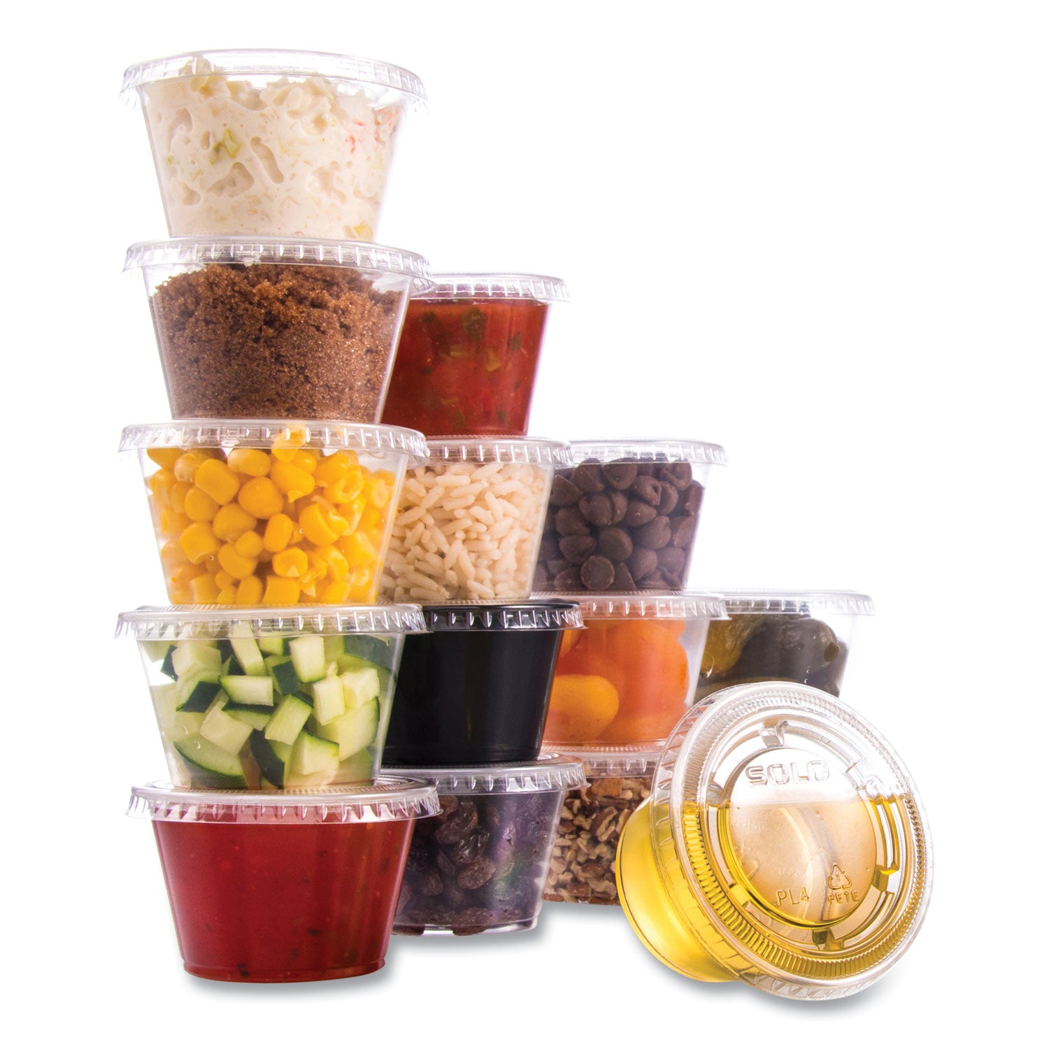 Conex Complements Portion/Medicine Cups, 4 oz, Clear, 125/Bag, 20 Bags/Carton - 