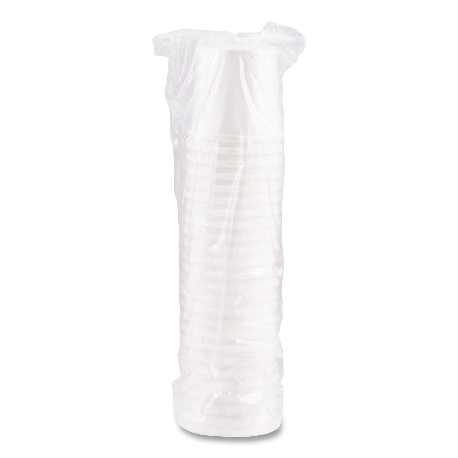 Flexstyle Double Poly Paper Containers, 16 oz, White, Paper, 25/Pack, 20 Packs/Carton
