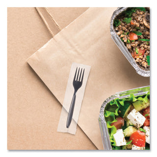 Reliance Mediumweight Cutlery, Fork, Black, 1,000/Carton