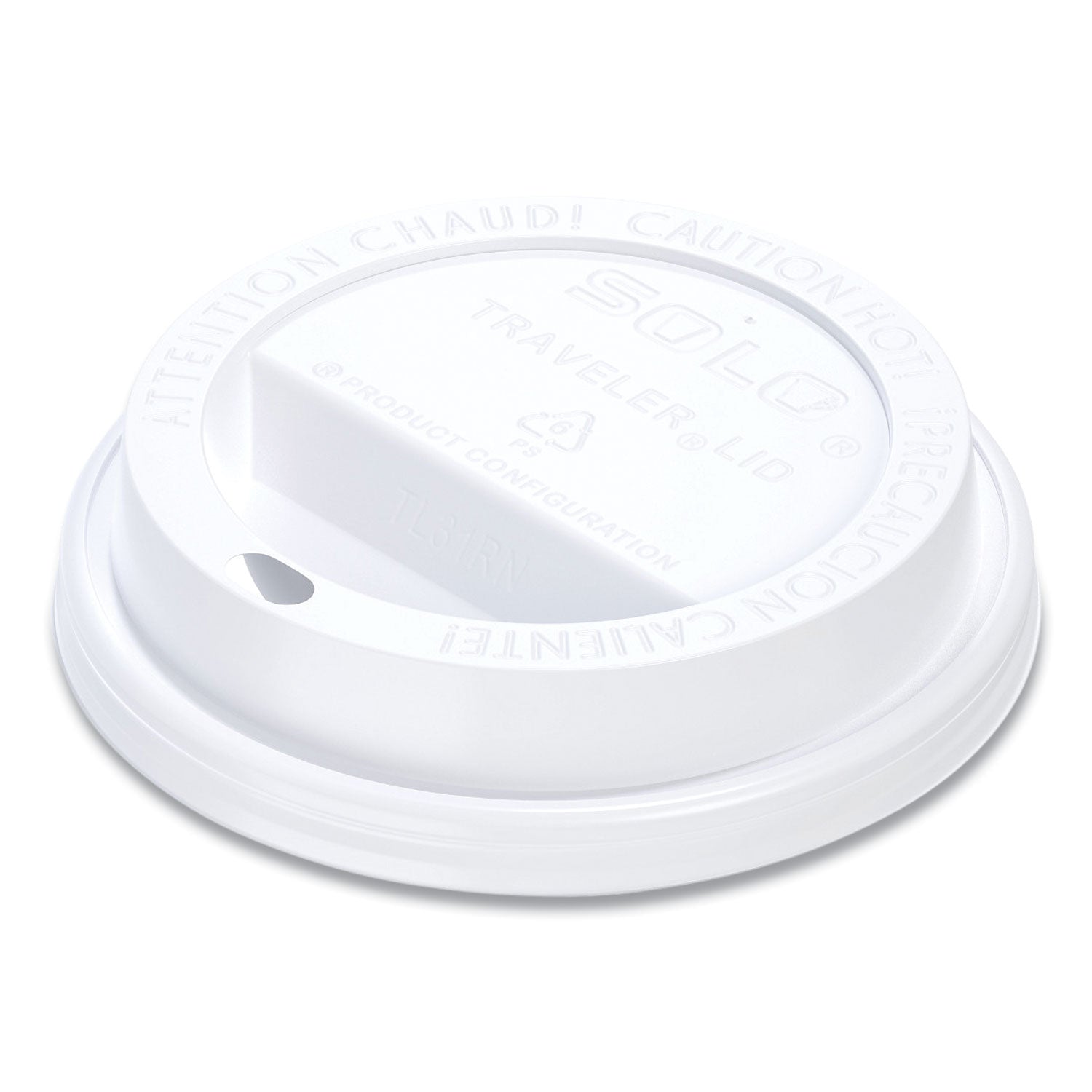 Traveler Cappuccino Style Dome Lid, Fits 10 oz Cups, White, 100/Pack, 10 Packs/Carton - 