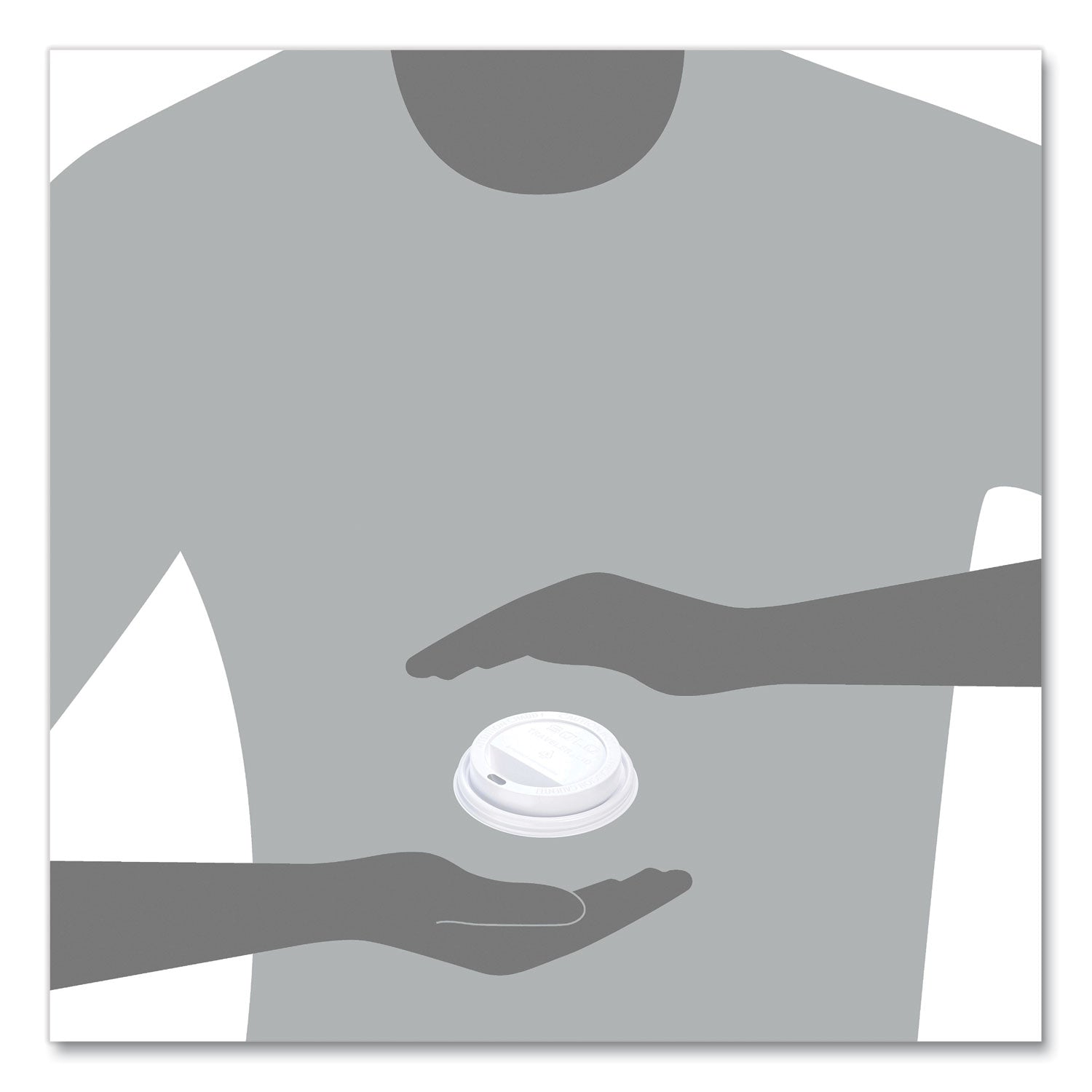 Traveler Cappuccino Style Dome Lid, Polystyrene, Fits 10 oz to 24 oz Hot Cups, White, 100/Pack, 10 Packs/Carton