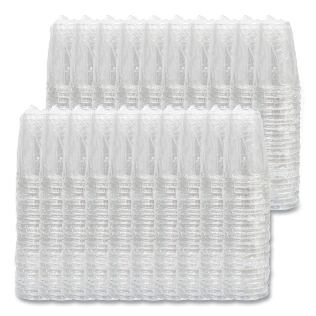 Ultra Clear PETE Cold Cups, 10 oz, Individually Wrapped, 25/Sleeve, 20 Sleeves/Carton - 