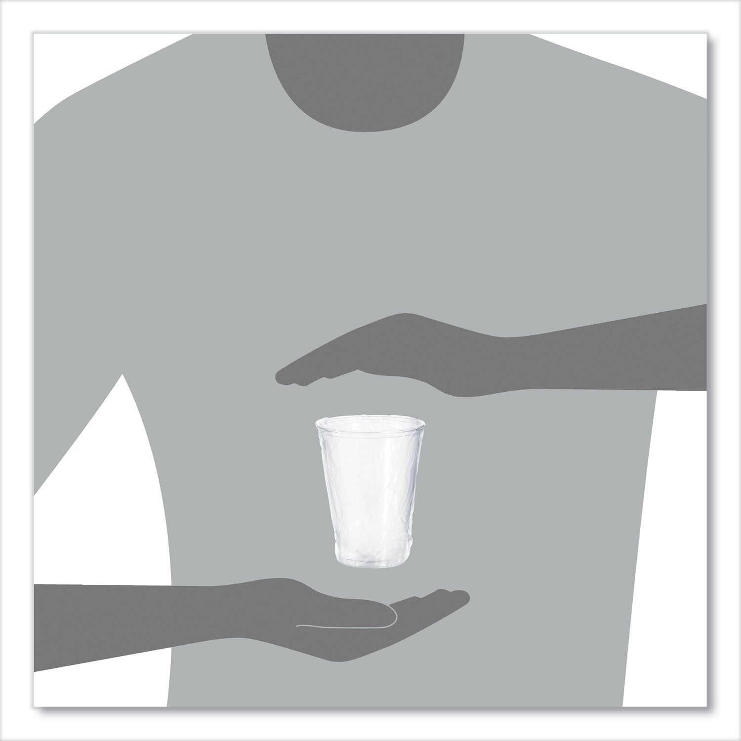 Ultra Clear PETE Cold Cups, 10 oz, Individually Wrapped, 25/Sleeve, 20 Sleeves/Carton - 