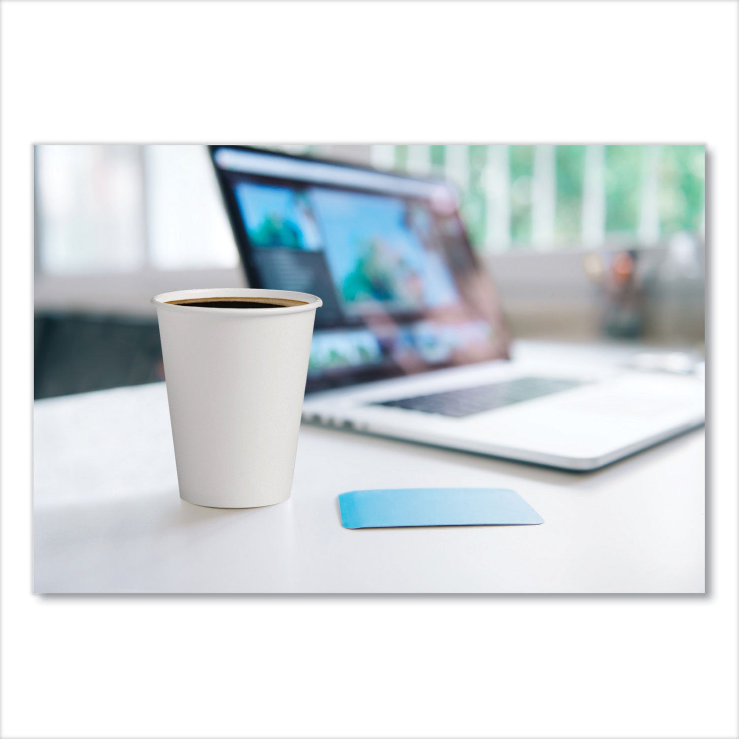 Uncoated Paper Cups, Hot Drink, 8 oz, White, 1,000/Carton