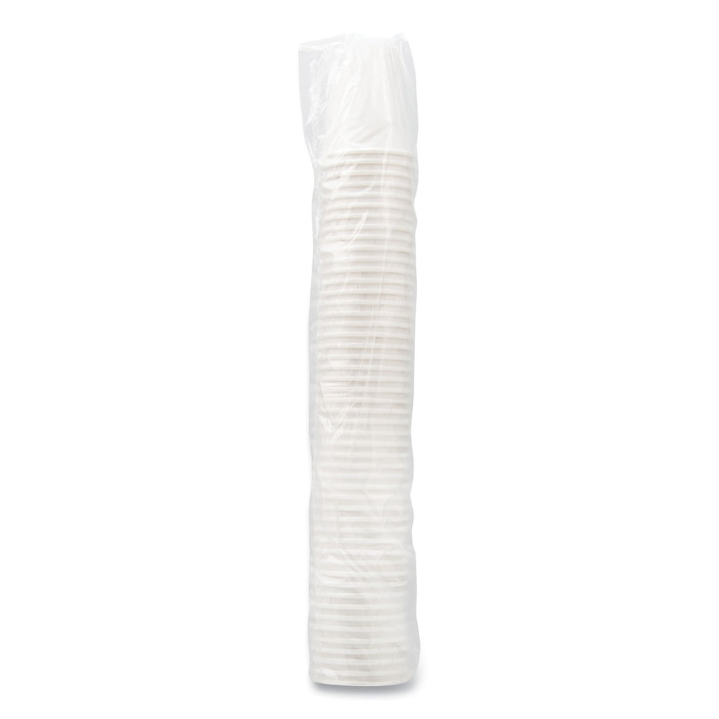 Uncoated Paper Cups, Hot Drink, 8 oz, White, 1,000/Carton