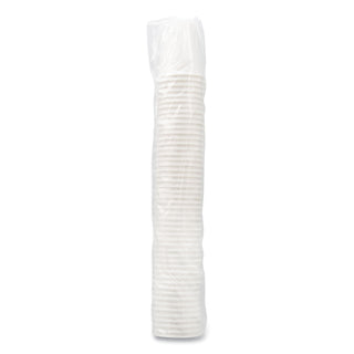 Uncoated Paper Cups, Hot Drink, 8 oz, White, 1,000/Carton