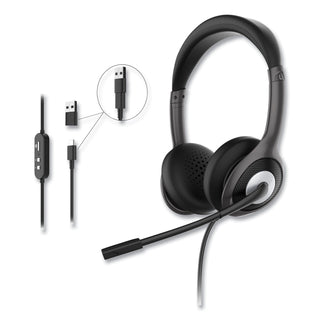 HS5600SU Connect USB Stereo Headset with Boom Microphone