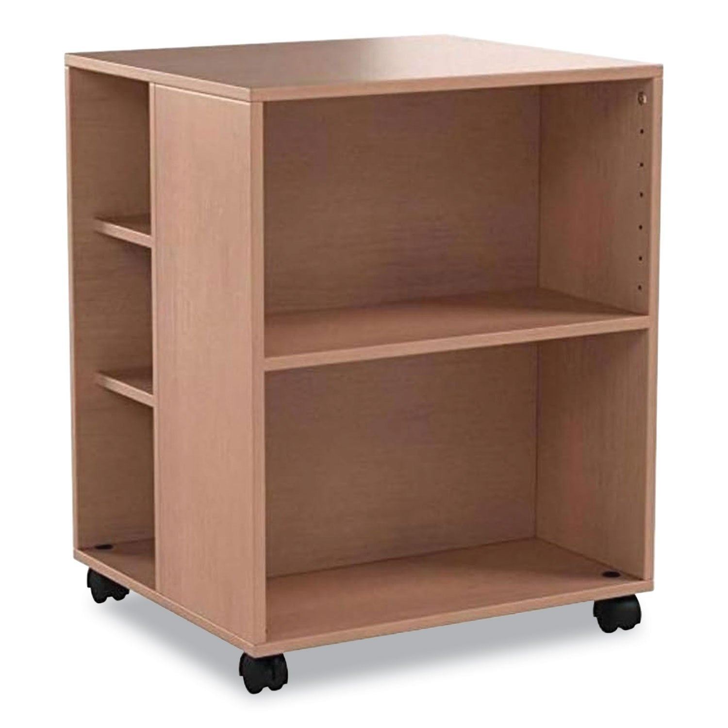 flexible-multi-functional-cart-for-office-storage-wood-6-shelves-2079-x-2331-x-2945-beech_dbl311347 - 1