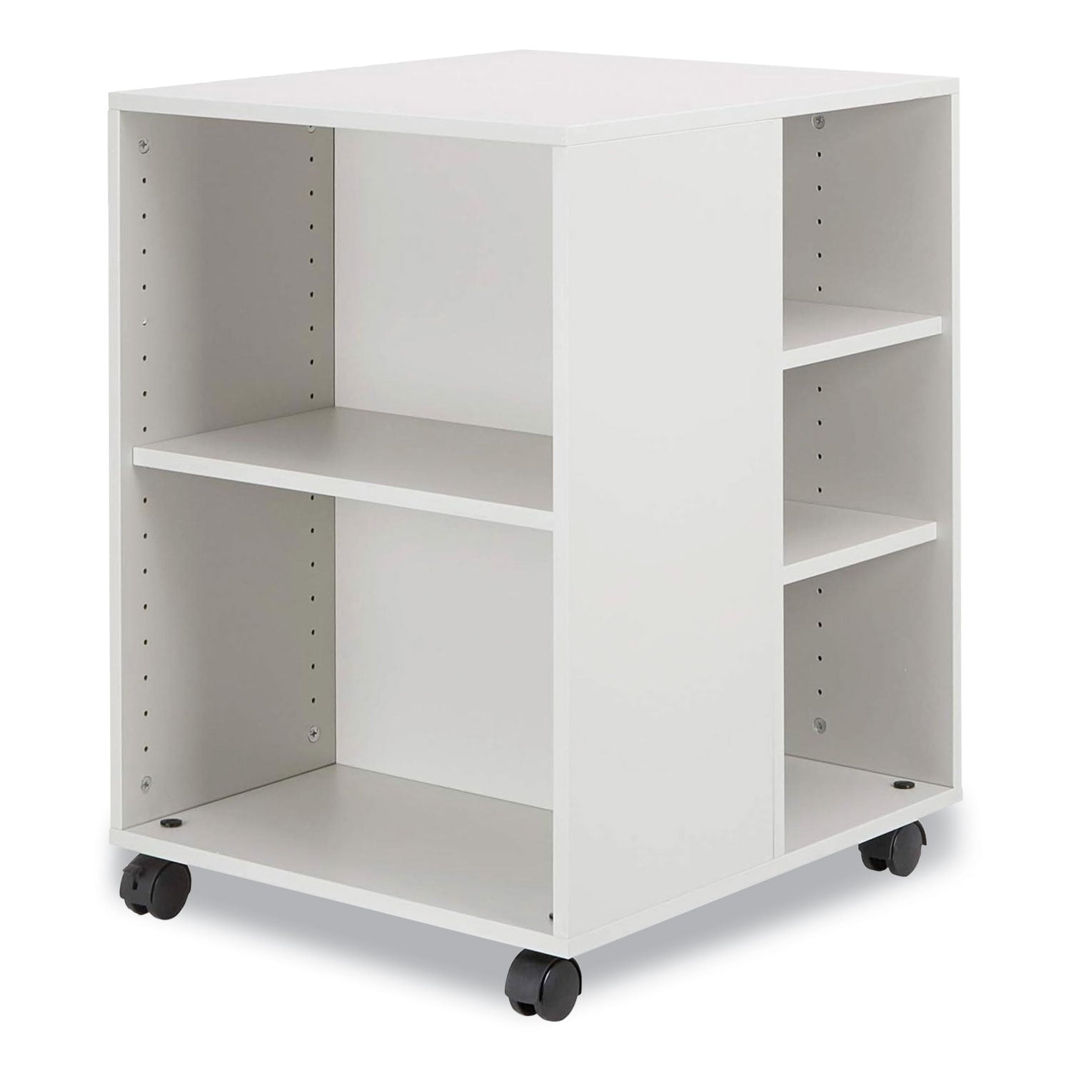 flexible-multi-functional-cart-for-office-storage-wood-6-shelves-2079-x-2331-x-2945-white_dbl311302 - 1
