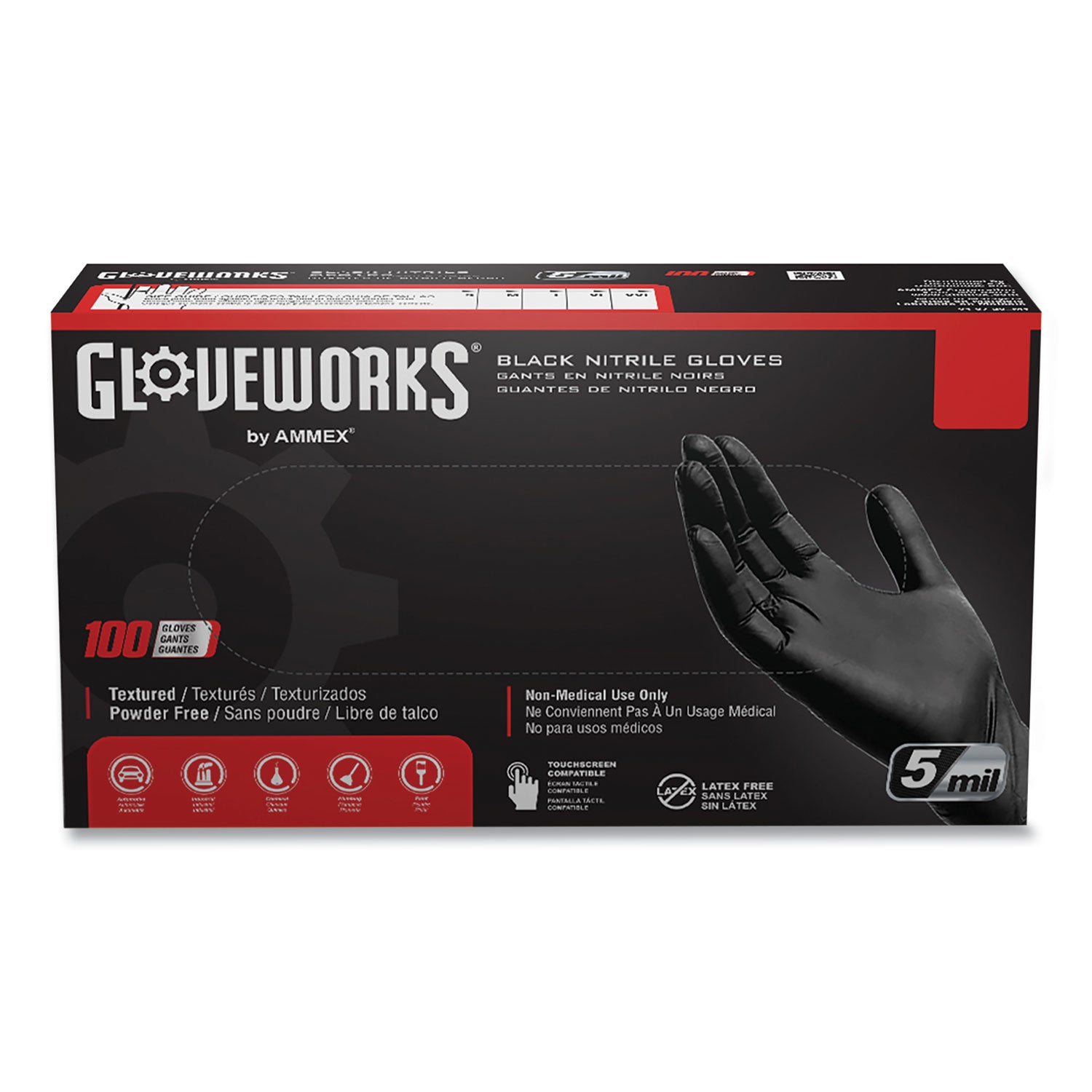 industrial-nitrile-gloves-powder-free-5-mil-large-black-100-gloves-box-10-boxes-carton_axcgpnb46100 - 1