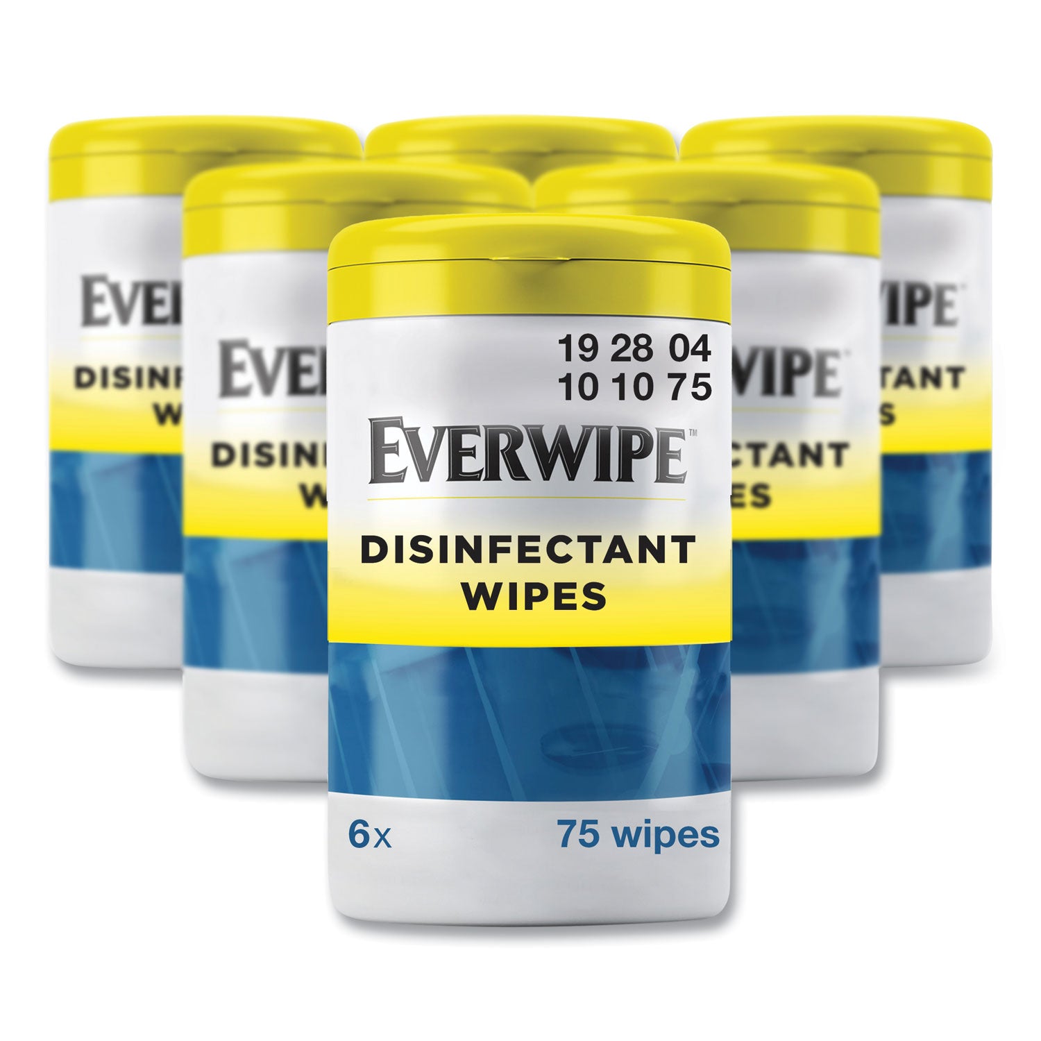 disinfectant-wipes-1-ply-7-x-7-lemon-white-75-canister-6-canisters-carton_trk192804 - 1
