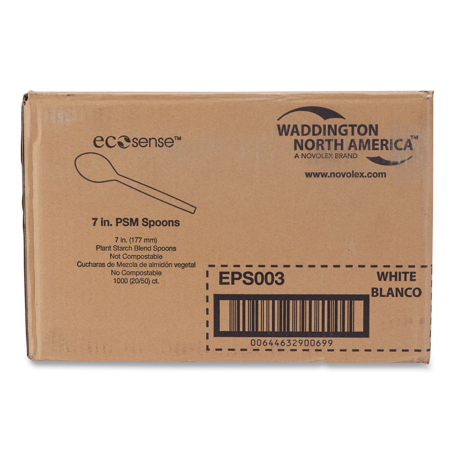 Eco-Products - Plant Starch Teaspoon, Cream, 50/Pack, Sold as 1 PK