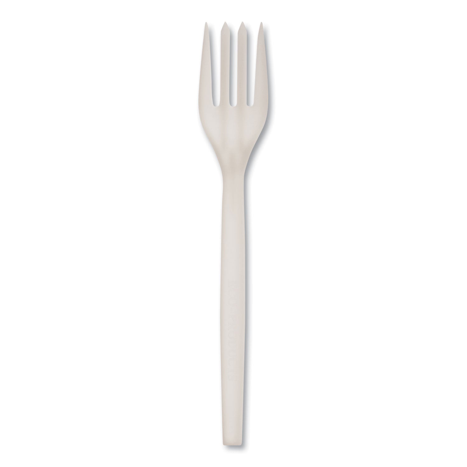 EcoSense Renewable Plant Starch Cutlery, Fork, 7", 50/Pack, 20 Packs/Carton