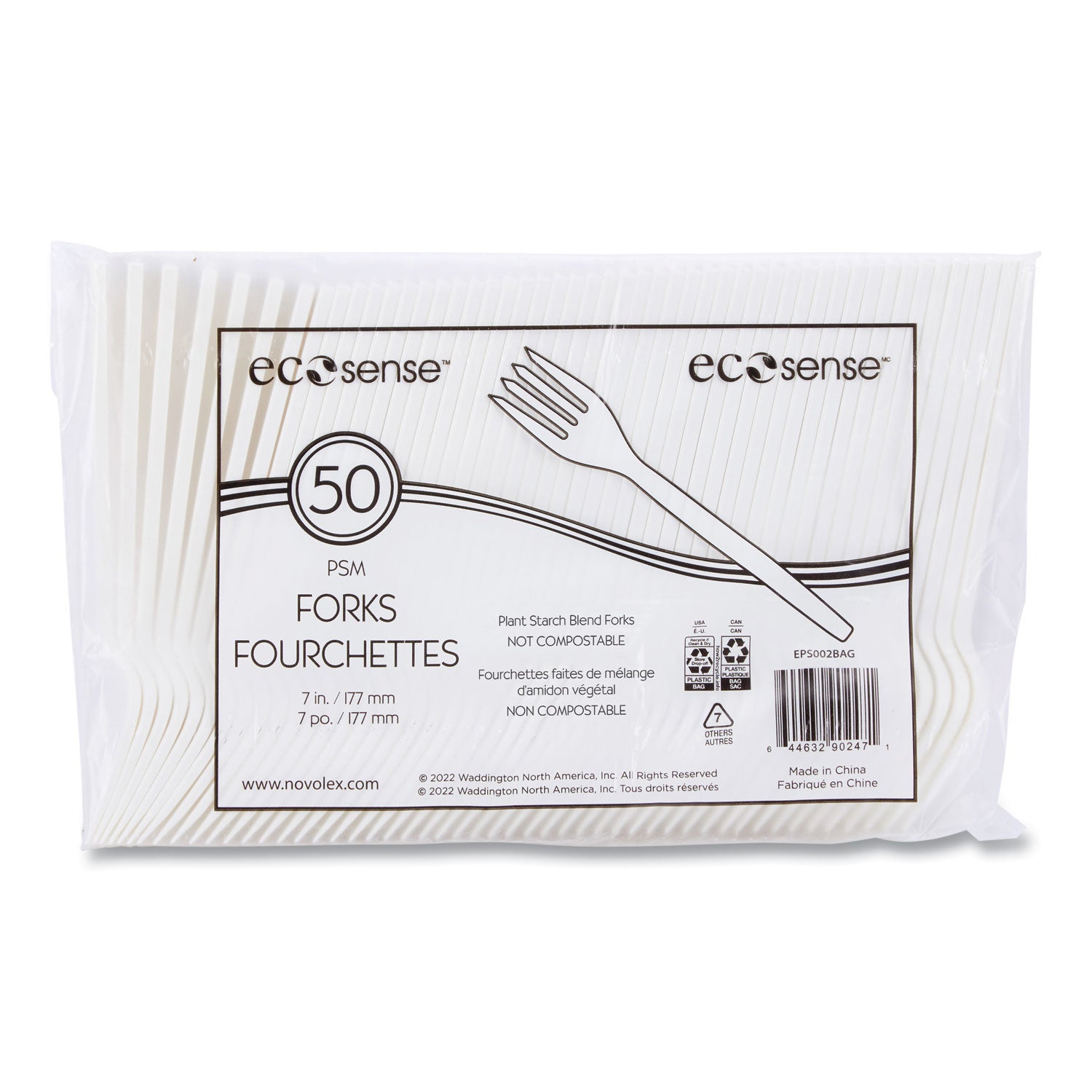 ecosense-renewable-plant-starch-cutlery-fork-7-50-pack-20-packs-carton_wnaeps002 - 4