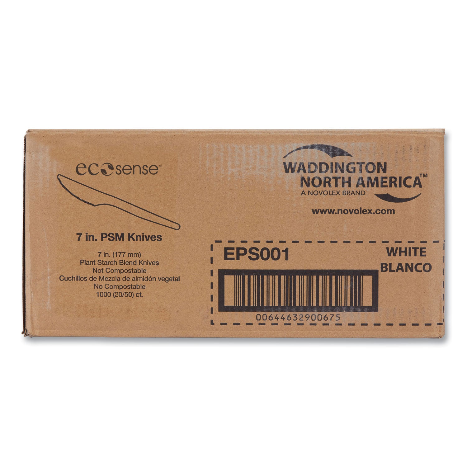 Eco-Products - Plant Starch Knife, Cream, 1000/Carton, Sold as 1 CT