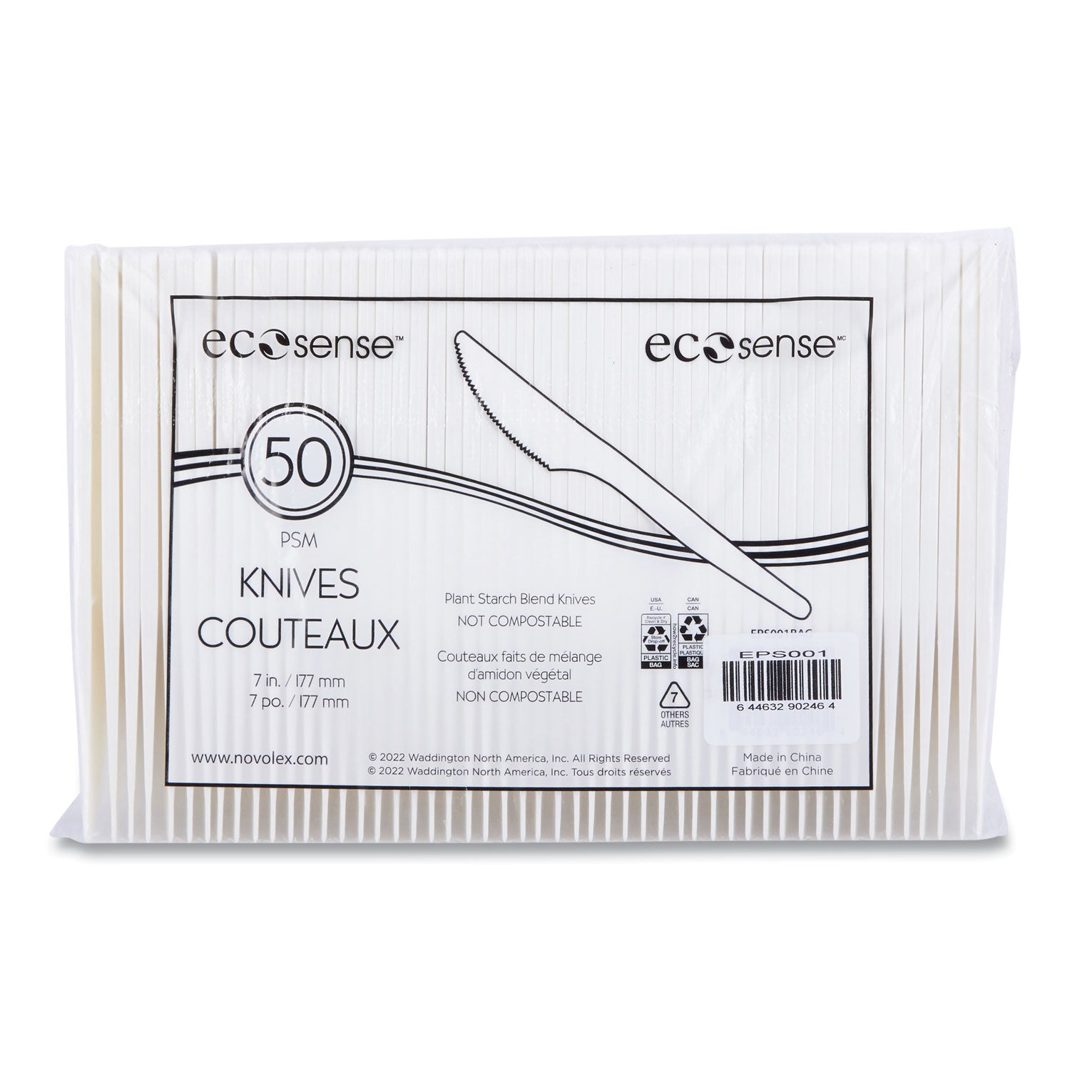 Eco-Products - Plant Starch Knife, Cream, 1000/Carton, Sold as 1 CT