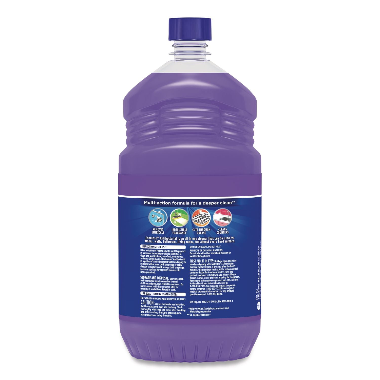 Antibacterial Multi-Purpose Cleaner, Lavender Scent, 48 oz Bottle, 6/Carton