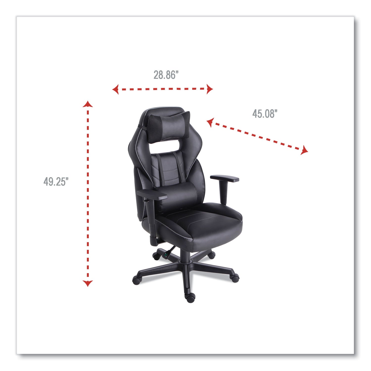 racing-style-ergonomic-gaming-chair-supports-275-lb-1591-to-198-seat-height-black-gray-trim-seat-back-black-gray-base_alegm4146 - 3