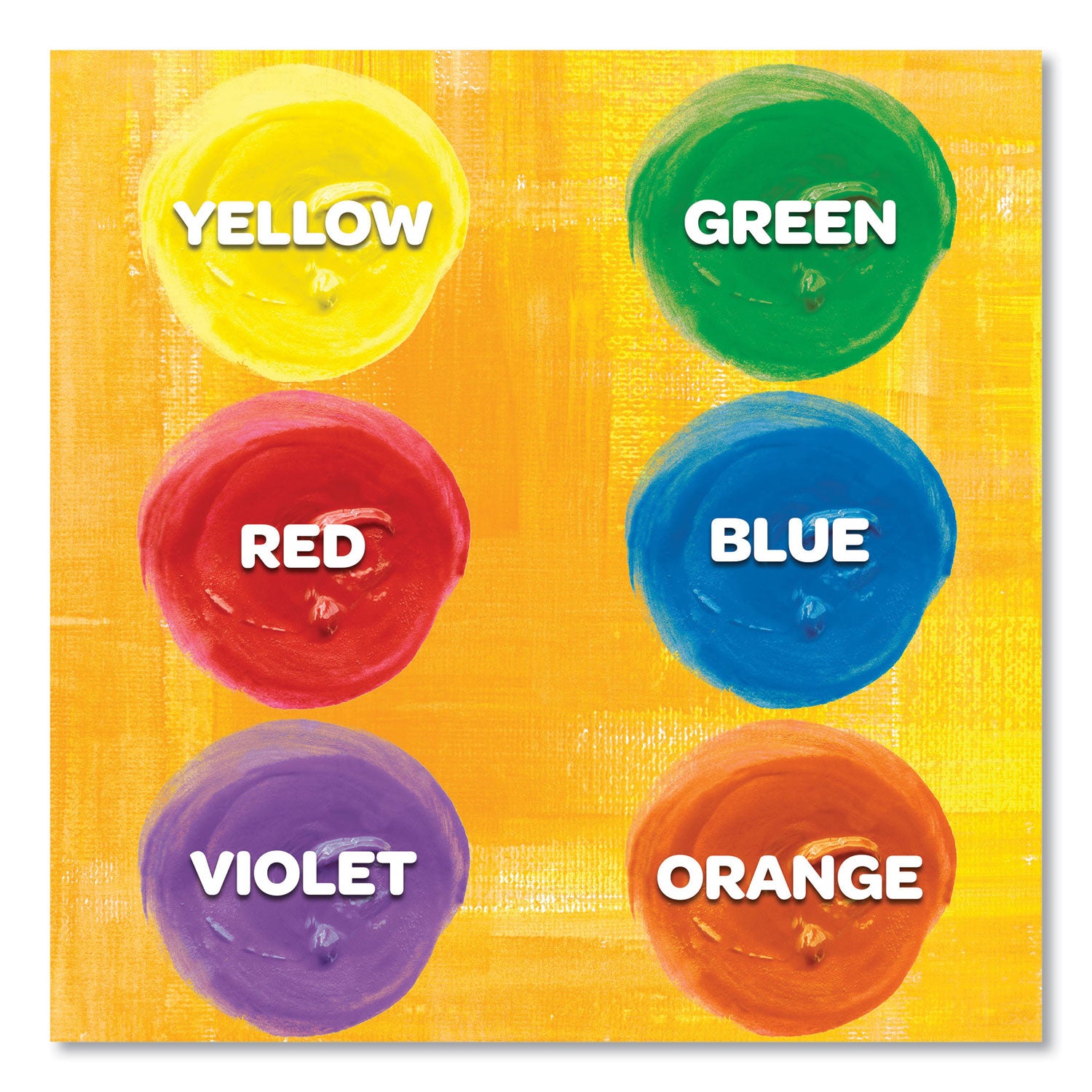 Washable Paint, 6 Assorted Colors, 2 oz Bottle, 6/Pack