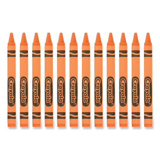 Bulk Crayons, Orange, 12/Box