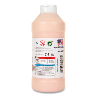 Washable Paint, Peach, 16 oz Bottle