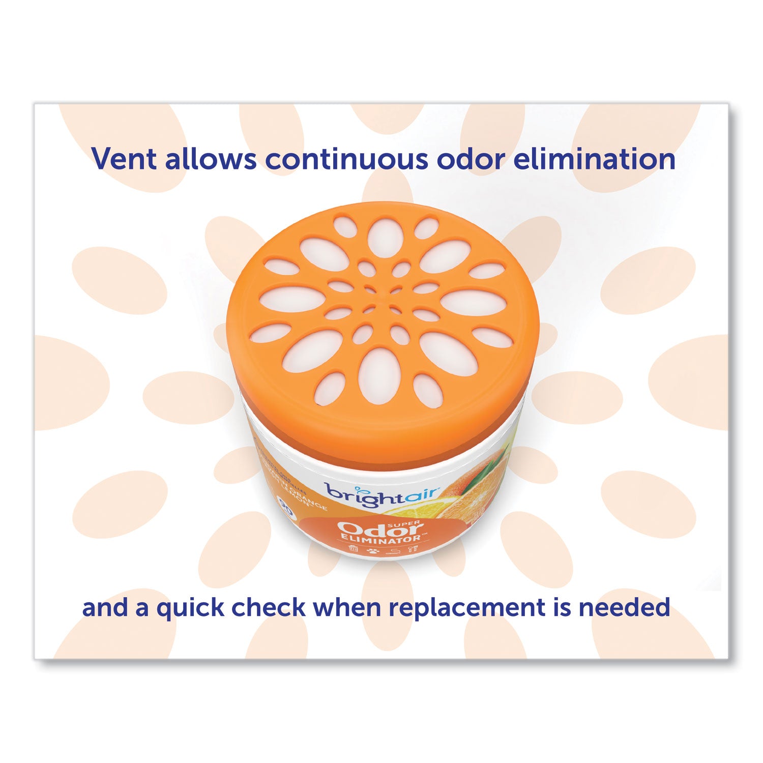 Super Odor Eliminator, Mandarin Orange and Fresh Lemon, 14 oz Jar - 